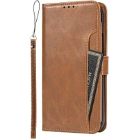 SaharaCase - Folio Wallet Case for Apple iPhone 13 Pro - Brown