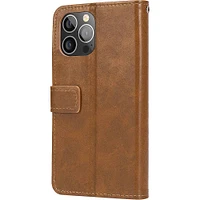 SaharaCase - Folio Wallet Case for Apple iPhone 13 Pro - Brown