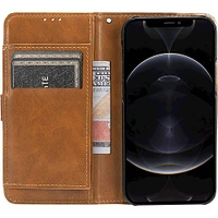 SaharaCase - Folio Wallet Case for Apple iPhone 13 mini - Brown