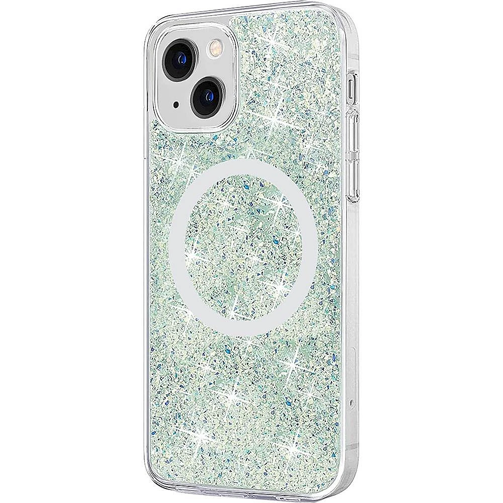 SaharaCase - Sparkle Case with MagSafe for Apple iPhone 13 - Clear, Teal, Green