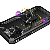 SaharaCase - Kickstand with Belt Clip Case for Apple iPhone 13 Pro - Black