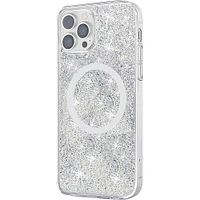 SaharaCase - Sparkle Case with MagSafe for Apple iPhone 13 Pro - Clear/Silver