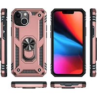 SaharaCase - Kickstand with Belt Clip Case for Apple iPhone 13 Mini - Rose Gold