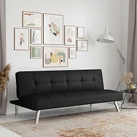 Serta - Cali Convertible Sofa in - Black