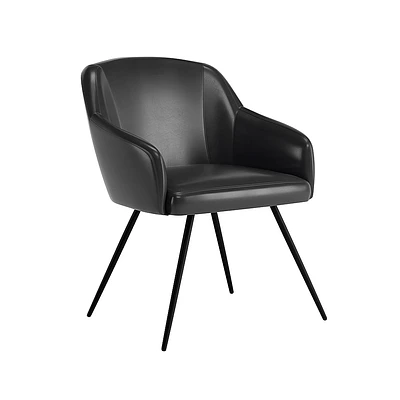 Sauder - Harvey Park Faux Leather Occasional Chair - Black