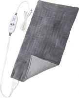 Calming Heat - Massaging Weighted Heating Pad - Grey