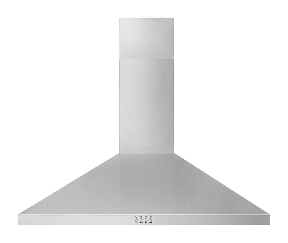 Whirlpool - 36" Chimney Wall Mount Range Hood - Stainless Steel