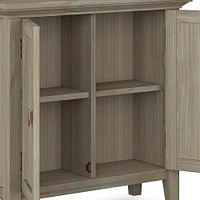 Simpli Home - Redmond Low Storage Cabinet - Distressed Grey