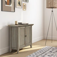 Simpli Home - Redmond Low Storage Cabinet - Distressed Grey