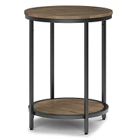 Simpli Home - Jenna Round Side Table - Warm Grey