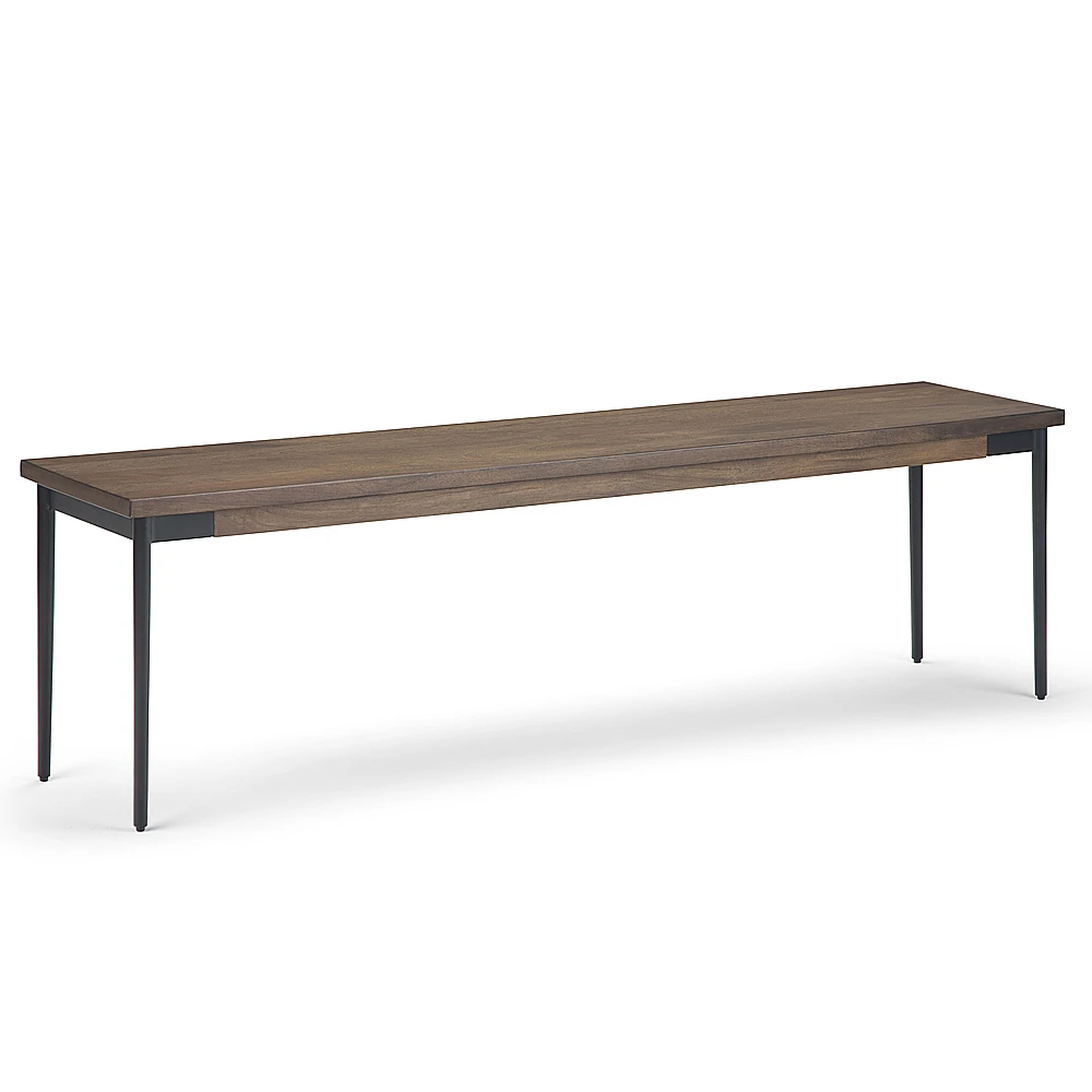 Simpli Home - Stockton Bench - Warm Medium Brown