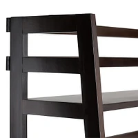 Simpli Home - Acadian Ladder Shelf Bookcase - Brunette Brown