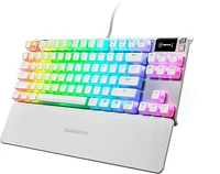 SteelSeries - Apex 7 Ghost TKL Wired Mechanical Red Linear Gaming Keyboard with RGB Backlighting - White