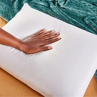 Sleep Innovations - Reversible Cooling Gel Memory Foam & Memory Foam Queen Pillow - White