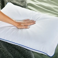 Sleep Innovations - 2-in-1 Ventilated Gel Memory Foam Standard Pillow - White
