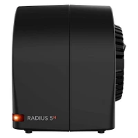 Sharper Image - RADIUS 5H Personal Space Heater - Black