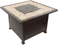 AZ Patio Heaters - Square Tile Top Fire Pit - Brown