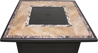 AZ Patio Heaters - Square Tile Top Fire Pit - Brown