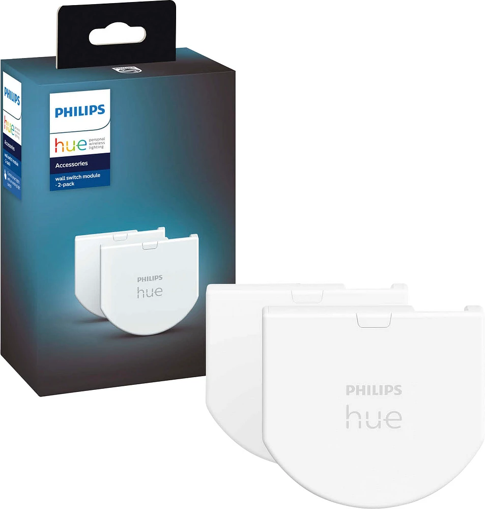 Philips - Hue Wall Switch Module 2-pack - White