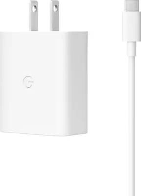 Google - 30W USB-C Charger and Cable - Clearly White