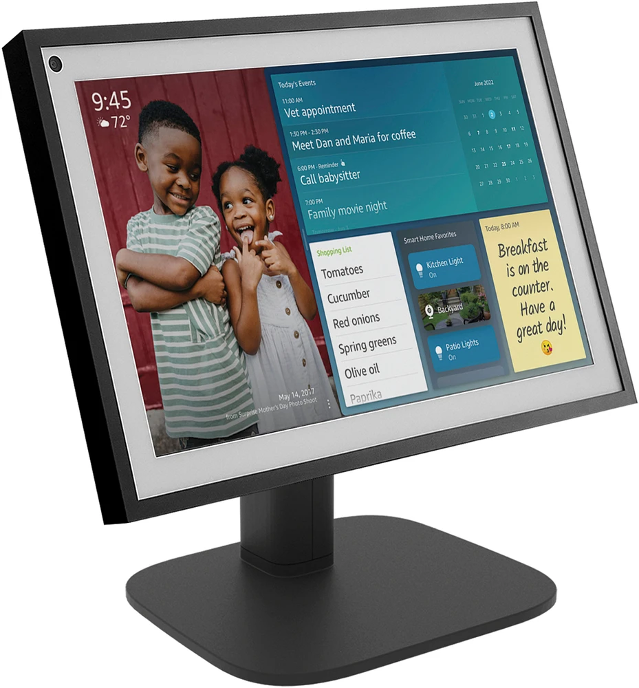 Sanus - Echo Show 15 Tilt and Swivel Stand - Black