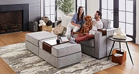 Lovesac - Seats + Sides Rained Chenille & Standard Foam