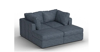 Lovesac - Seats + Sides Rained Chenille & Lovesoft