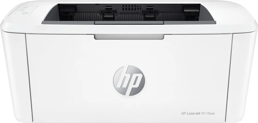 HP - LaserJet M110we Wireless Black and White Laser Printer with 6 months of Instant Ink included with HP+ - White