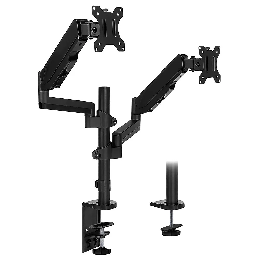 Mount-It! - Dual Monitor Desk Mount - Black