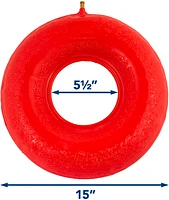 Carex - Inflatable Rubber Ring And Donut Pillow - RED