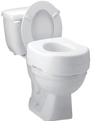 Carex - 5-inch Raised Toilet Seat - WHITE