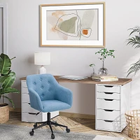 CorLiving - Marlowe Upholstered Button Tufted Task Chair