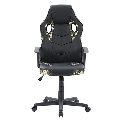 CorLiving - Mad Dog Gaming Chair - Black and Camo