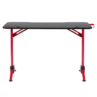 CorLiving - Conqueror Gaming Desk - Red and Black