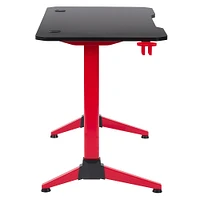 CorLiving - Conqueror Gaming Desk - Red and Black