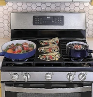 GE - 5.0 Cu. Ft. Freestanding Gas Range with Self-cleaning and Power Boil Burner