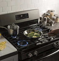 GE - 5.0 Cu. Ft. Self-Cleaning Freestanding Gas Range