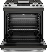 GE - 5.3 Cu. Ft. Slide-In Gas Range - Stainless Steel