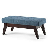 Simpli Home - Draper Mid Century Tufted Ottoman Bench