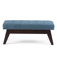 Simpli Home - Draper Mid Century Tufted Ottoman Bench