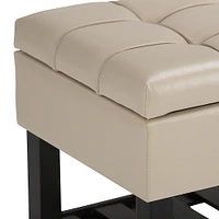 Simpli Home - Saxon Storage Ottoman Bench