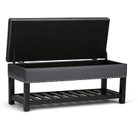 Simpli Home - Lomond Storage Ottoman Bench