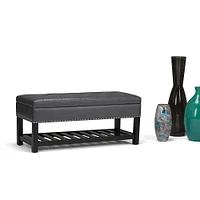 Simpli Home - Lomond Storage Ottoman Bench