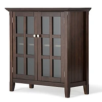 Simpli Home - Acadian Low Storage Cabinet - Brunette Brown