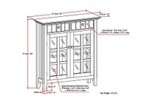Simpli Home - Acadian Entryway Storage Cabinet