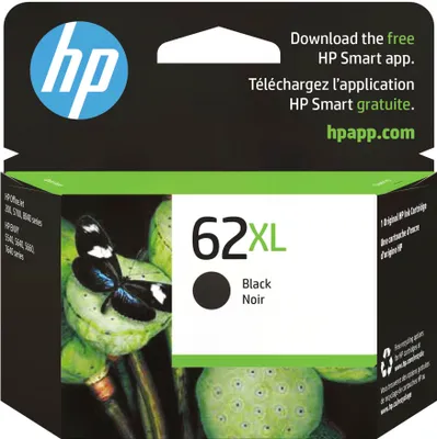 HP - 62XL High-Yield Ink Cartridge - Black