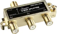 Rocketfish™ - 3-Way Coaxial Splitter - Gold