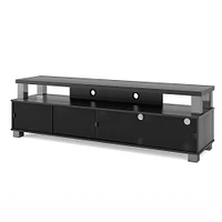 CorLiving - Bromley Wooden TV Stand, for TVs up to 95" - Ravenwood Black