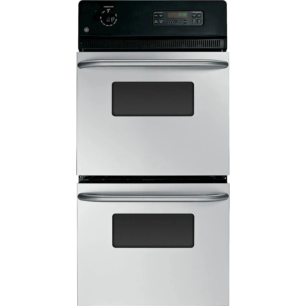 GE - 24" Built-In Double Electric Wall Oven - Stainless Steel