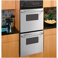 GE - 24" Built-In Double Electric Wall Oven - Stainless Steel